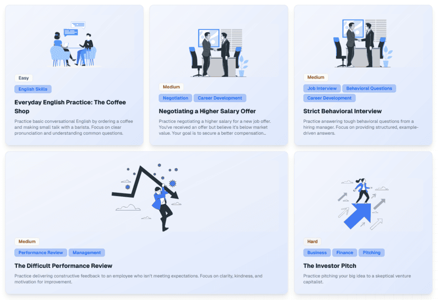 Choose your scenario interface